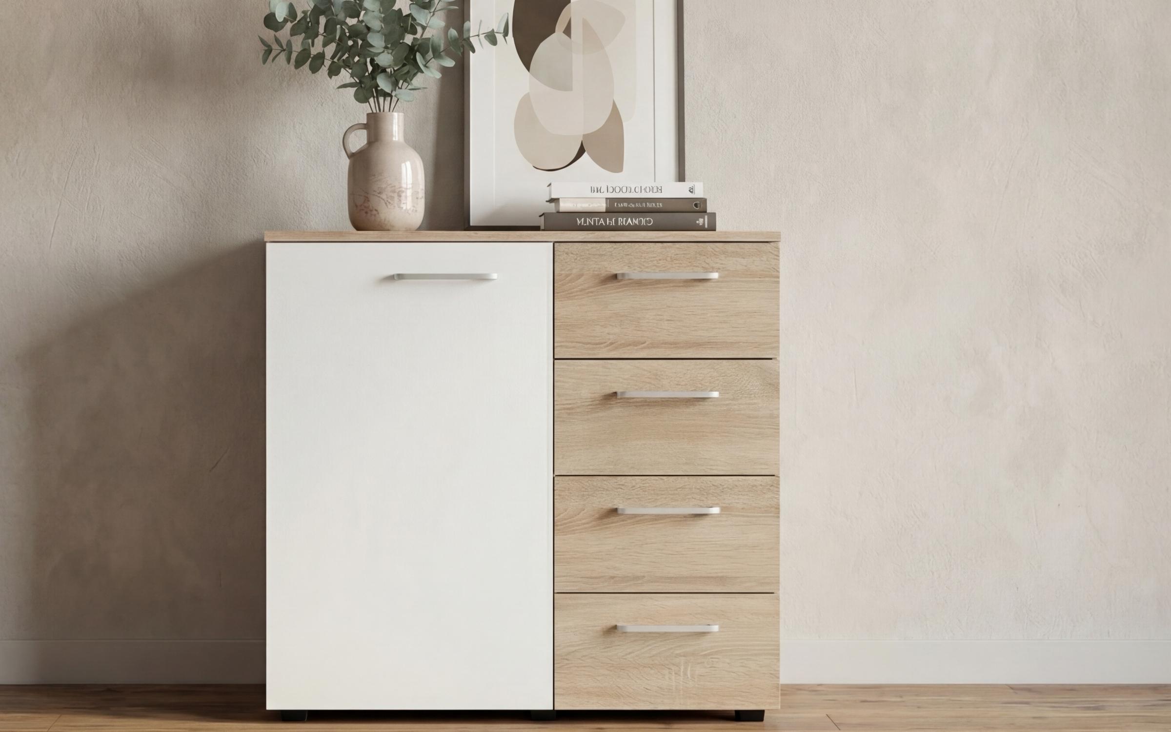 Dresser Medeya, Sonoma oak + white  3
